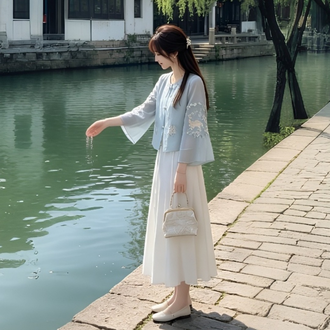 2026 Spring New Chinese Style Embroidered Three-Piece Set - Image 3