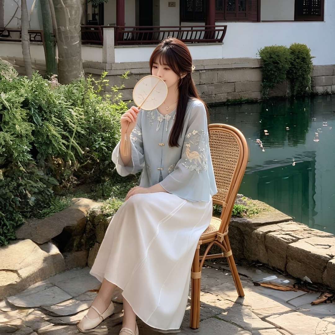 2026 Spring New Chinese Style Embroidered Three-Piece Set - Image 4