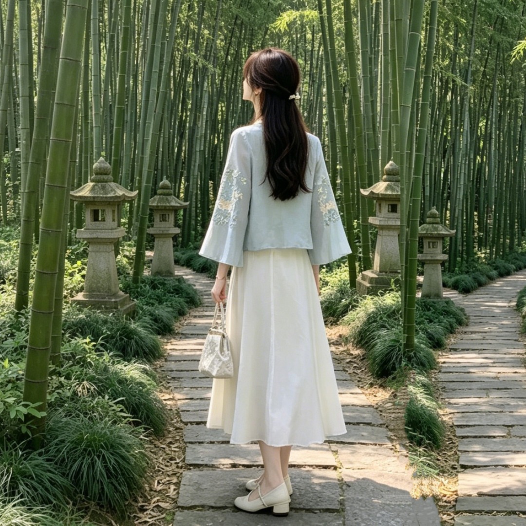 2026 Spring New Chinese Style Embroidered Three-Piece Set - Image 2