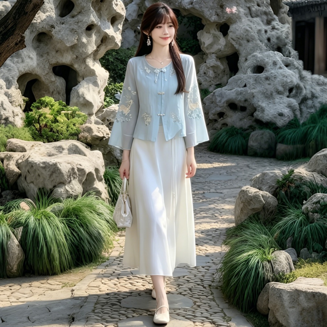 2026 Spring New Chinese Style Embroidered Three-Piece Set