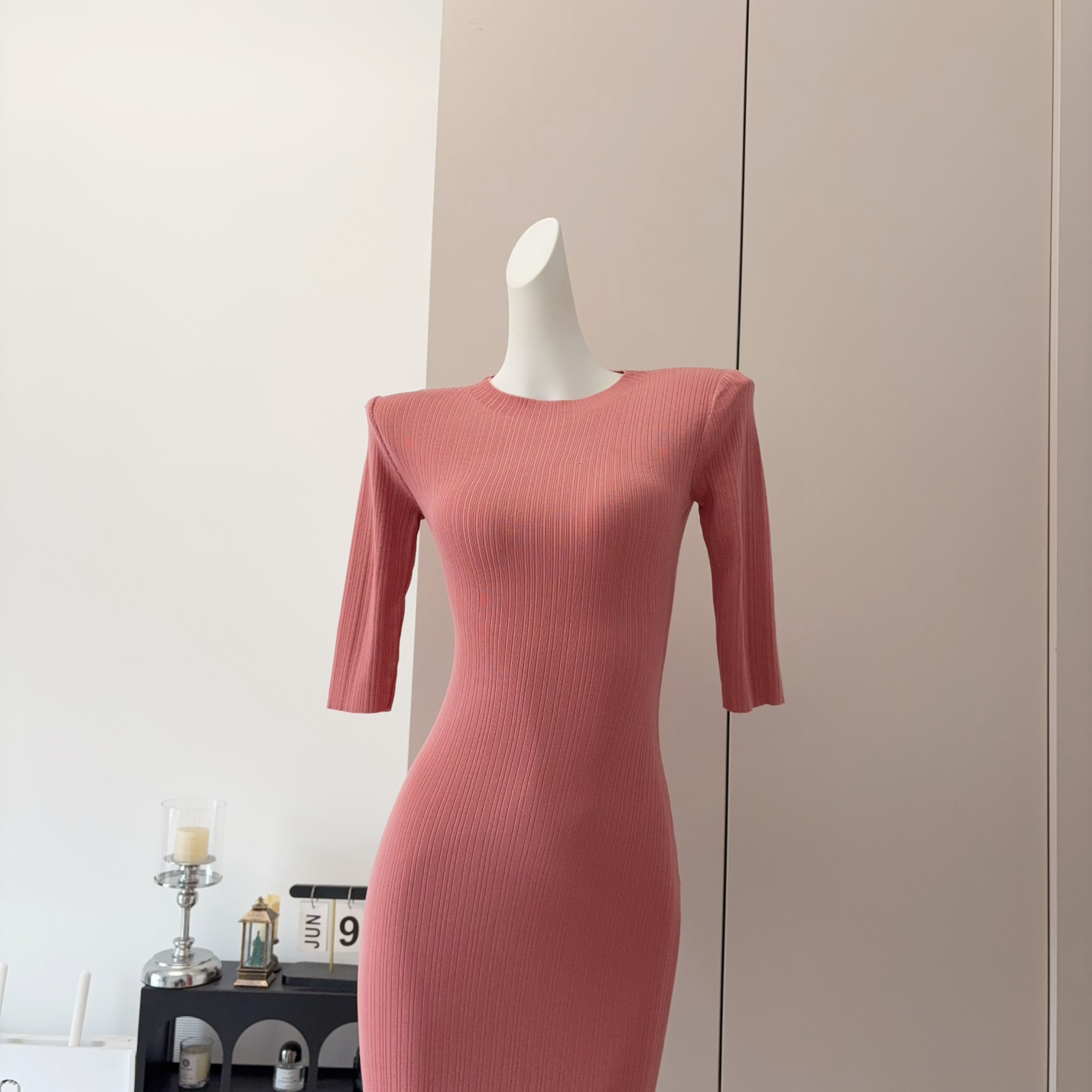 Women's Knit Dress Short Sleeve Lady Style Daily Summer 2026 - Image 2